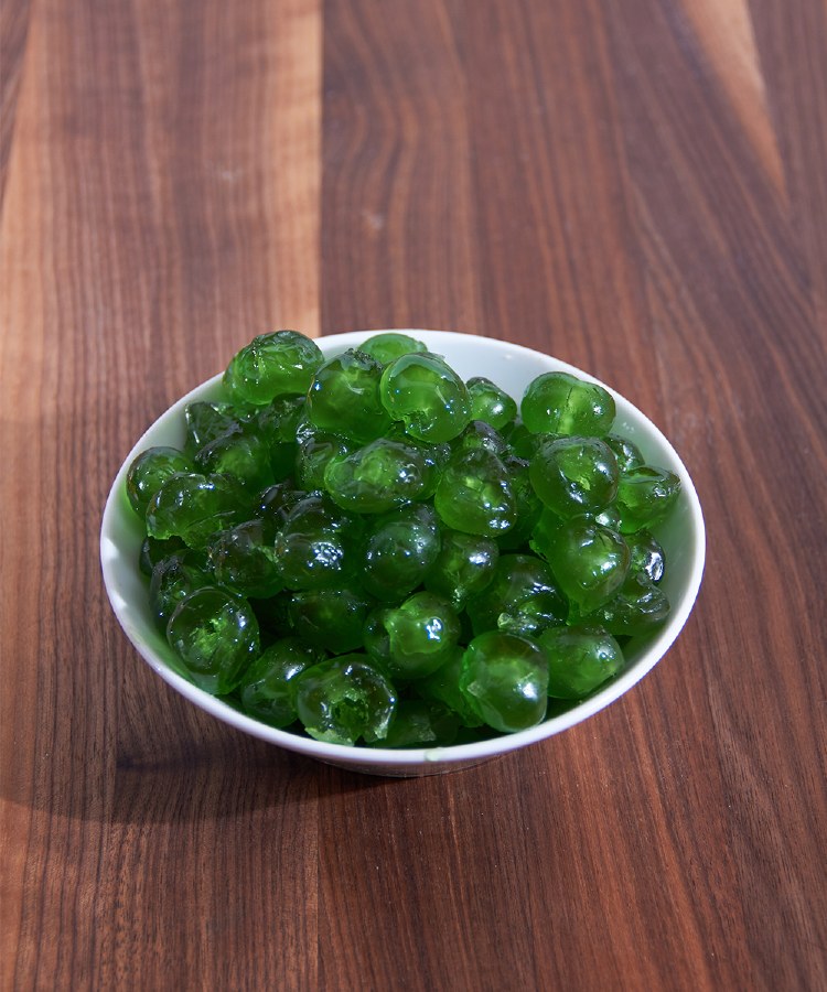 Paradise Candied Green Cherries, 8oz - DeLAURENTI